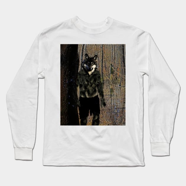 Loup Garou in the Swamp Long Sleeve T-Shirt by Loveday101